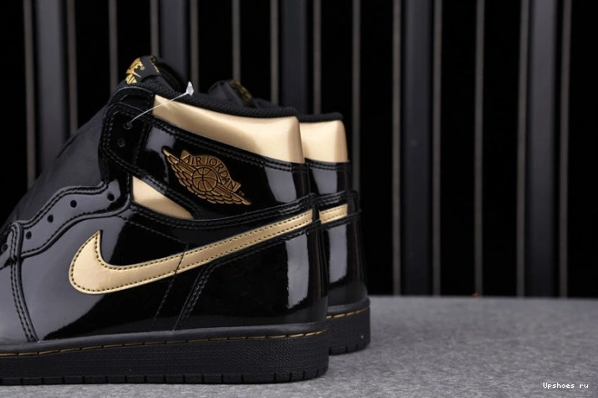 Air Jordan Metallic High (2020) Retro Gold 1 Black 555088-032 0319